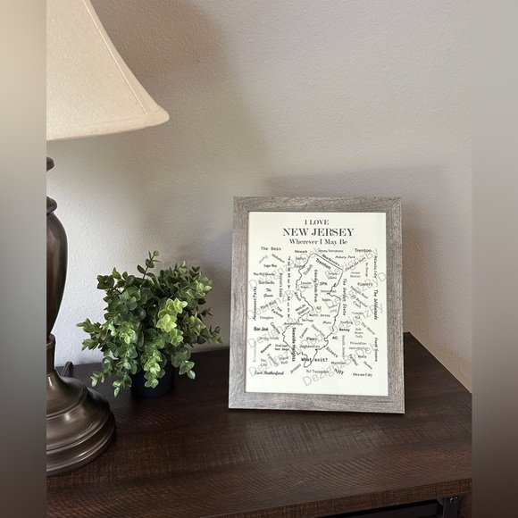 New Jersey State Art Print: Garden State Artwork – NJ Wall Art, Custom NJ Art - Picture 3 of 6